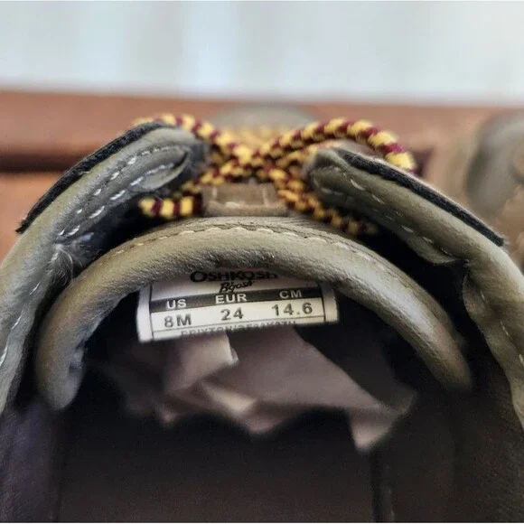 Osh Kosh B'Gosh Green Slip-on Shoes Little Boys 8 - Picture 7 of 8